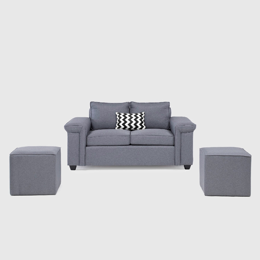 Mons Sofá 2C Sicilia + 2 Pouf