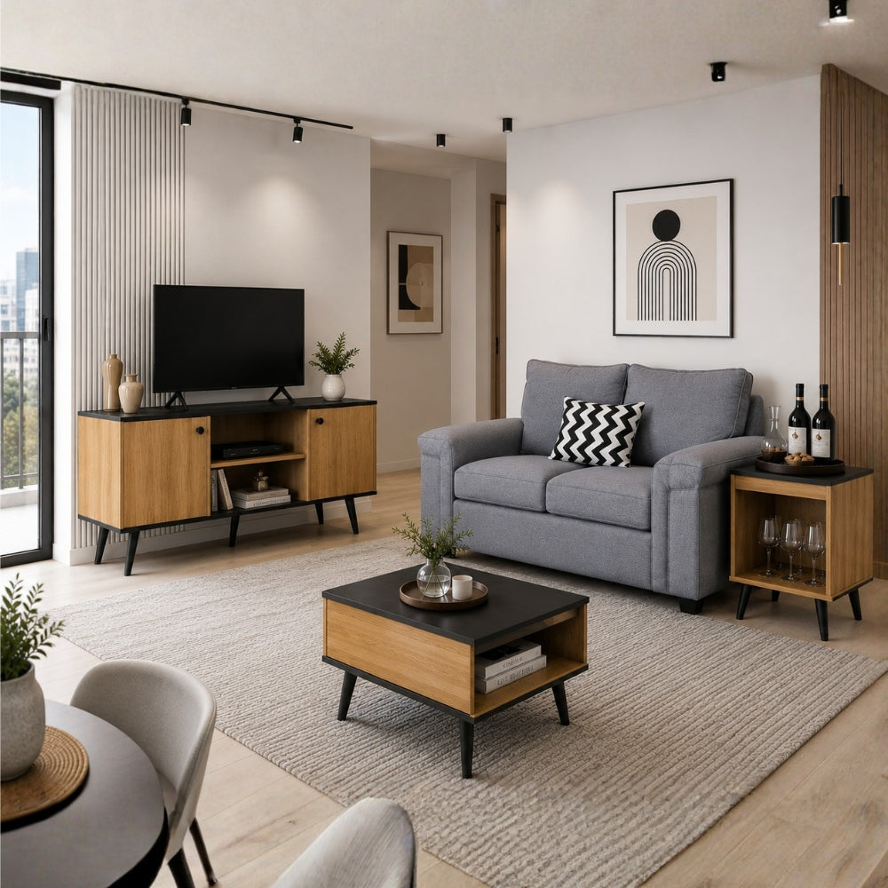 Combo Living Tokio + Sofá 2C Sicilia