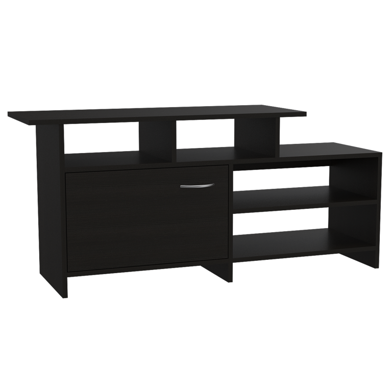 Rack TV Lima, Wengue y Negro, para televisor de 40 pulgadas - vista 3