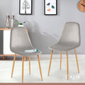 Pack de 4 Sillas Spoon Velvet - Gris para el hogar, disponible en Mons
