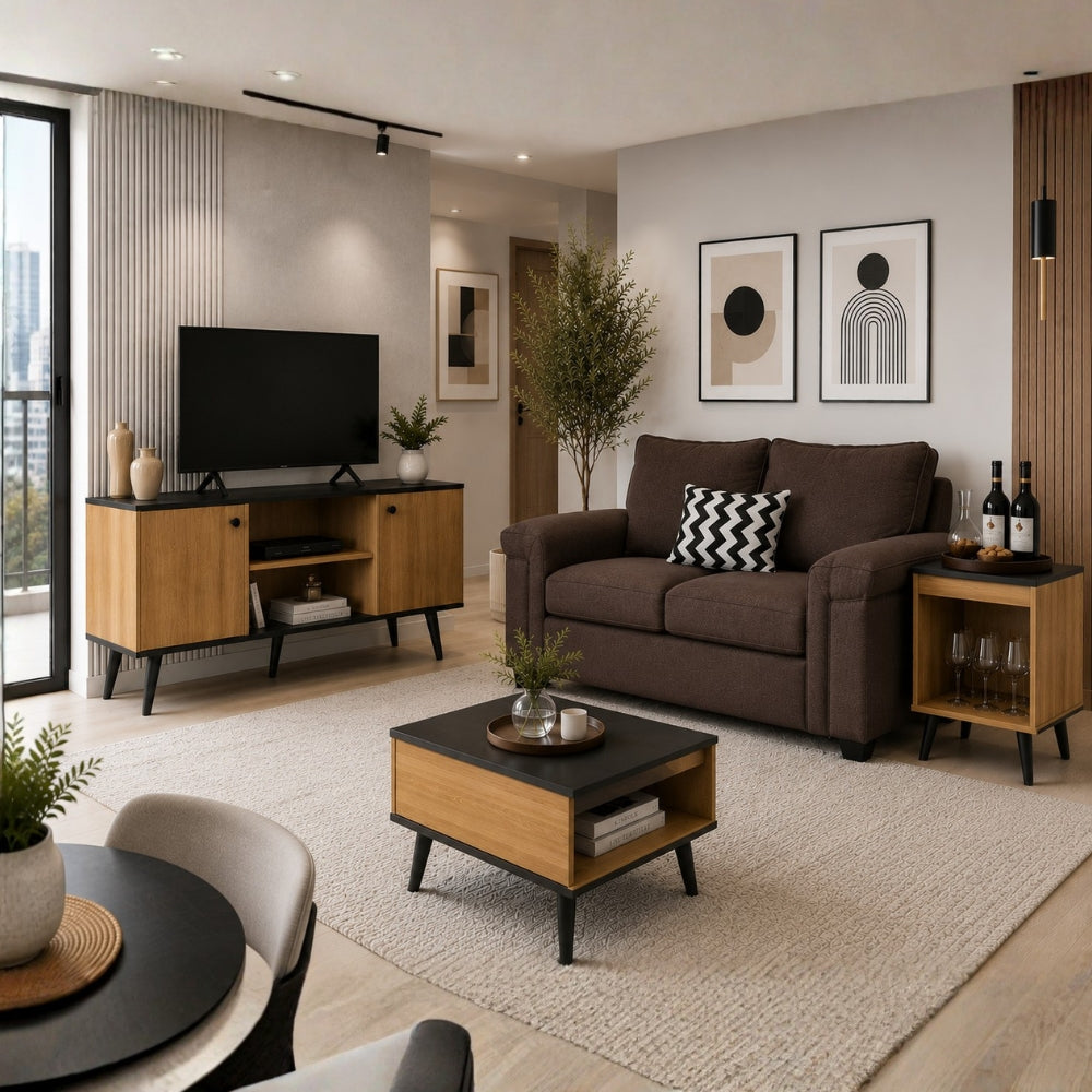 Combo Living Tokio + Sofá 2C Sicilia