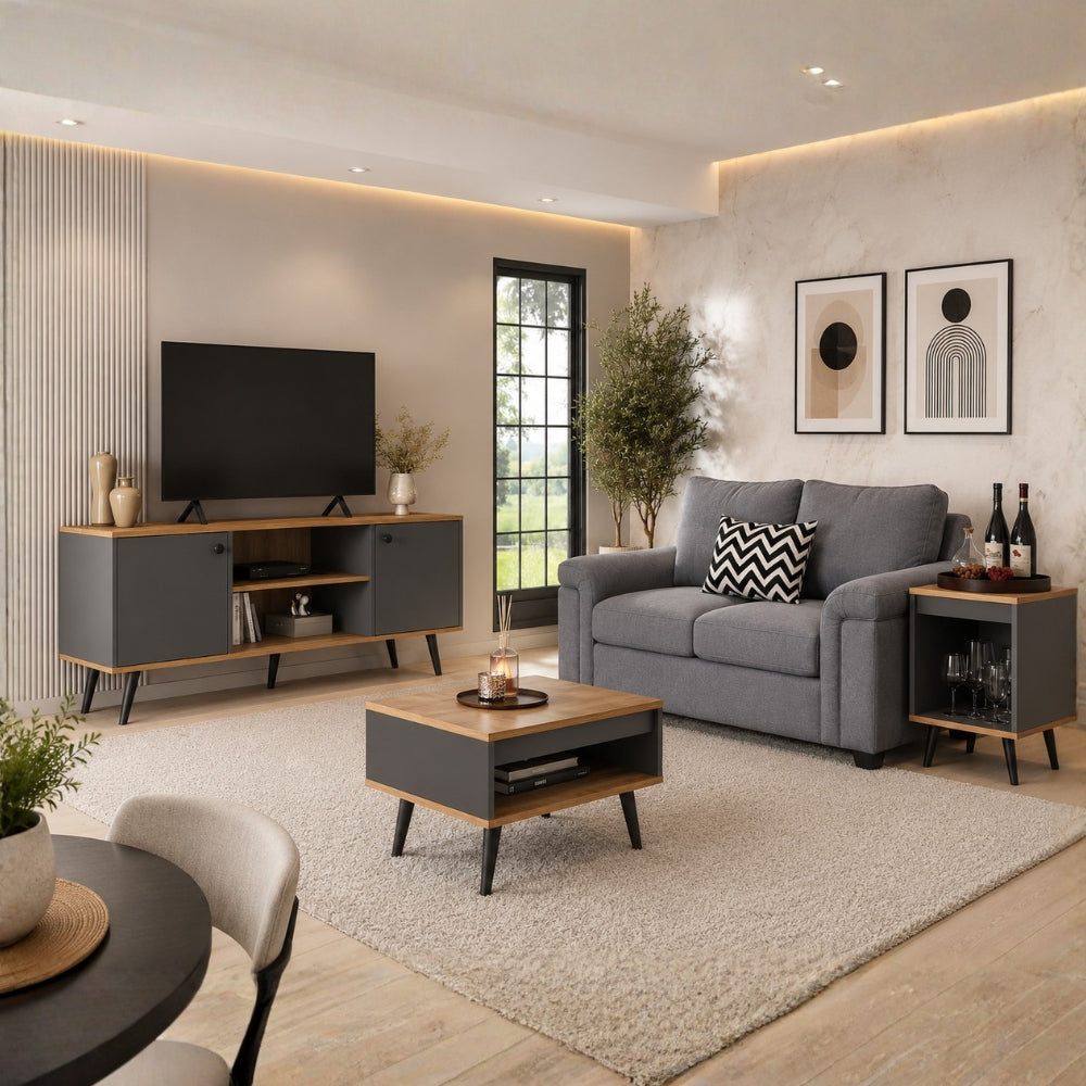 Combo Living Tokio + Sofá 2C Sicilia