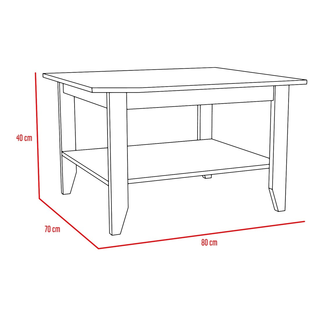 Mesa De Centro Essential, Rovere - vista 6