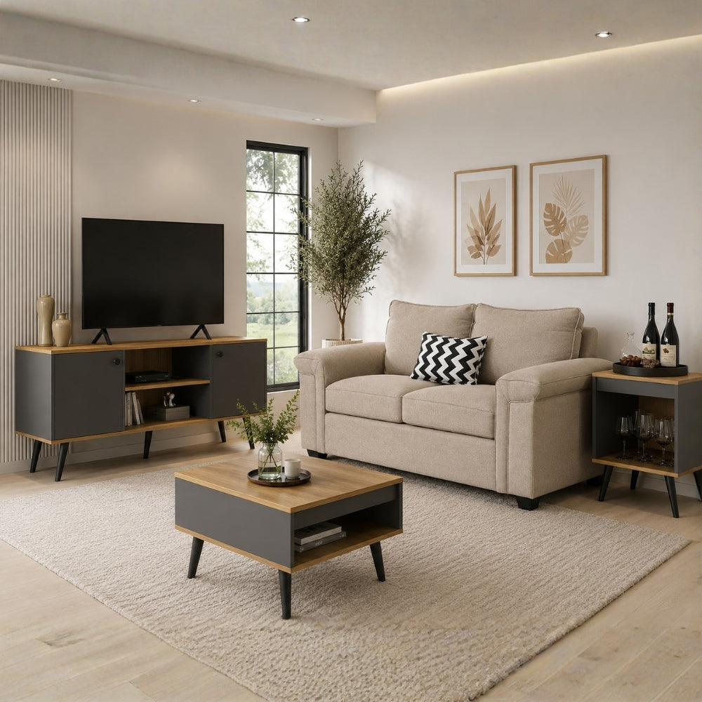 Combo Living Tokio + Sofá 2C Sicilia