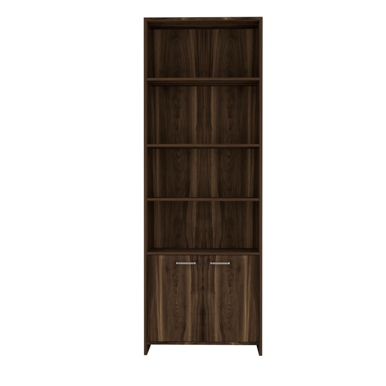 Biblioteca Lisa, Habano, con dos puertas batientes y múltiples entrepaños para colocar objetos - vista 3