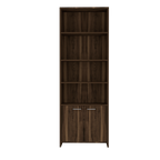 Biblioteca Lisa, Habano, con dos puertas batientes y múltiples entrepaños para colocar objetos - vista 3