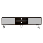 Rack Vassel, Habano y Blanco, para televisor de 80 pulgadas - vista 6