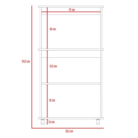 Mueble de Cocina Kitchen, Blanco y Rovere, con dos puertas batientes y espacio para horno microondas - vista 7