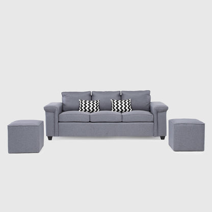 Mons Sofá 3C Sicilia + 2 Pouf