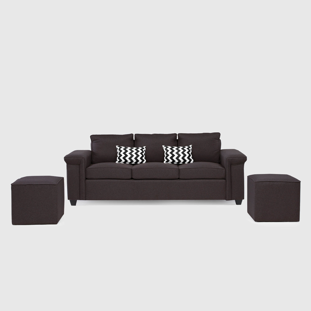 Mons Sofá 3C Sicilia + 2 Pouf