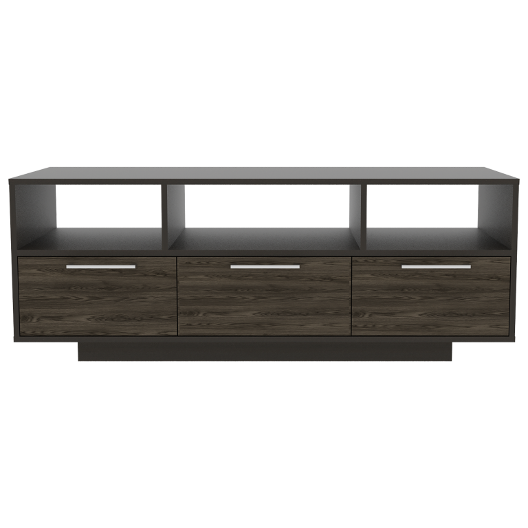 Rack TV Wema, Wengue y Coñac, con capacidad para televisor de 58 pulgadas - vista 6