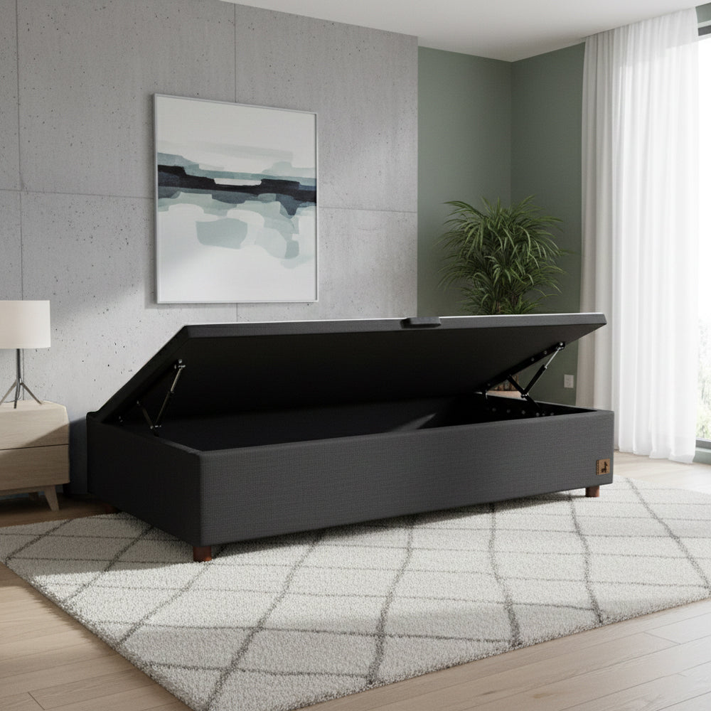 Base Europea Baúl Mons 1.5 Plazas Negro