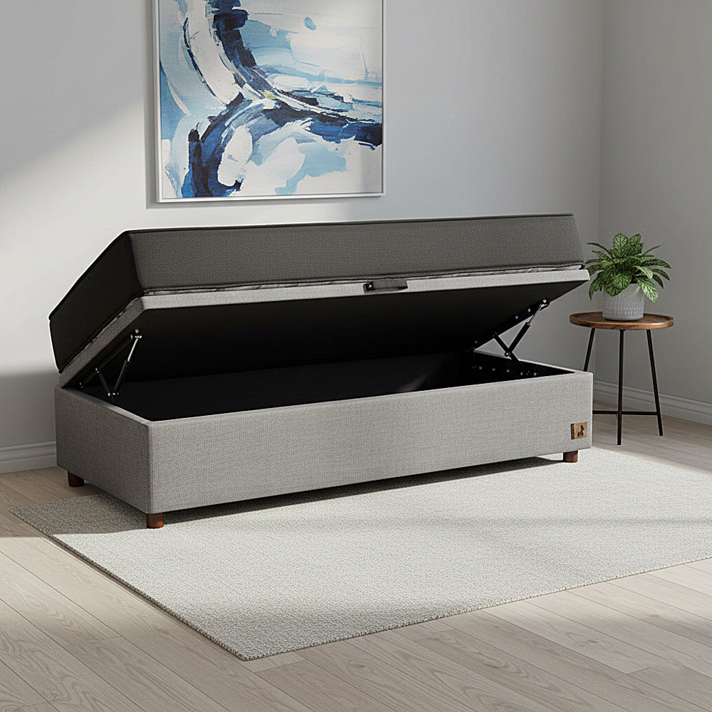 Base Europea Baúl Mons 1.5 Plazas Gris