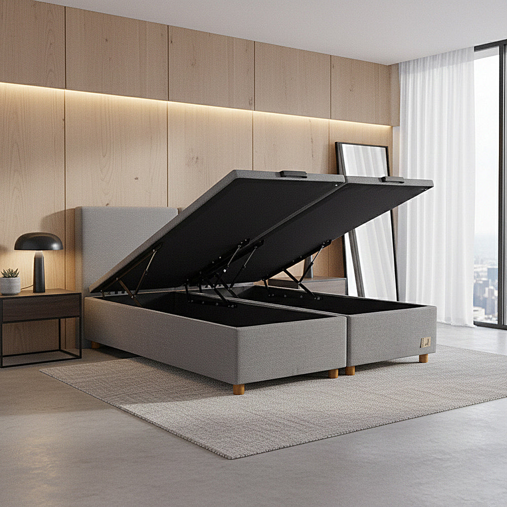 Base Europea Baúl Mons 2 Plazas Gris