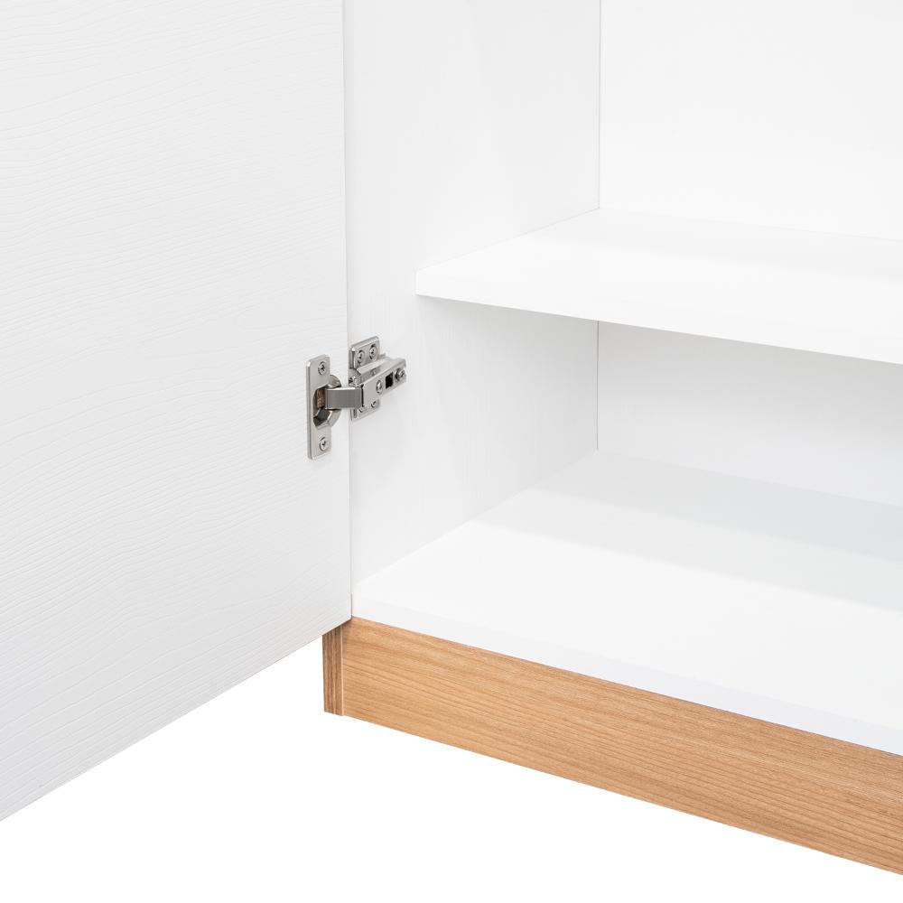 Despensa  Varese, Fresno Europeo y Blanco, con dos puertas y cuatro entrepaños - vista 12