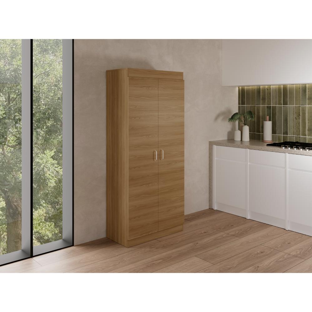 Despensa  Varese, Fresno Europeo y Blanco, con dos puertas y cuatro entrepaños - vista 3