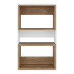 Mueble Auxiliar Muro Baño Eco, Blanco Duqueza y Fresno Europeo, con superficies para ubicar objetos - vista 5