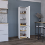 Alacena Soler, Blanco Marqueza y Macadamia, con Dos Puertas Abatibles - vista 4