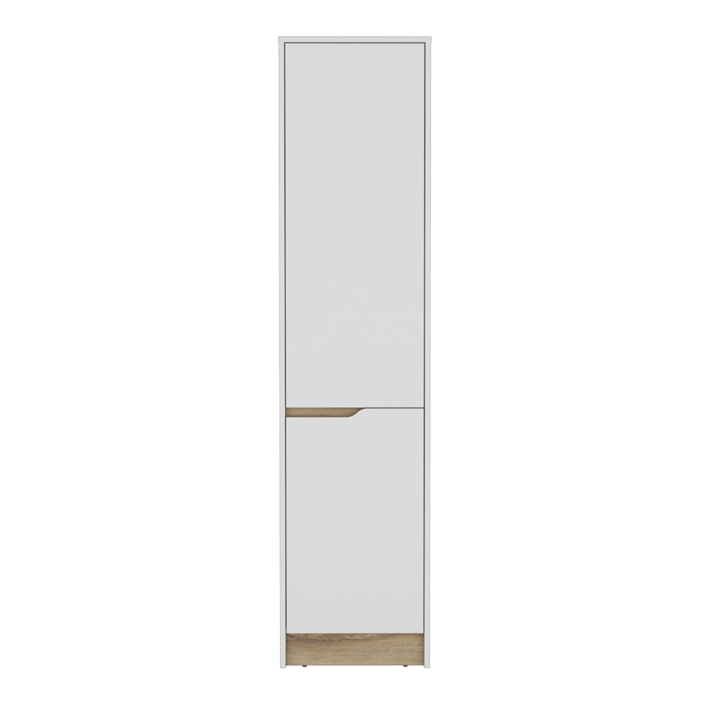 Alacena Soler, Blanco Marqueza y Macadamia, con Dos Puertas Abatibles - vista 5