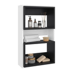 Mueble Auxiliar Muro Baño Eco, Blanco Duqueza y Wengue, con superficies para ubicar objetos - vista 2