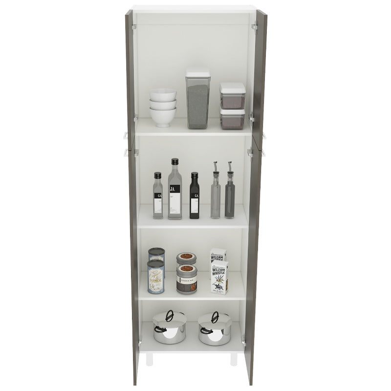 Mueble Alacena Rossi, con cuatro puertas batientes y variedad de entrepaños - vista 6