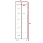Mueble Alacena Rossi, con cuatro puertas batientes y variedad de entrepaños - vista 8