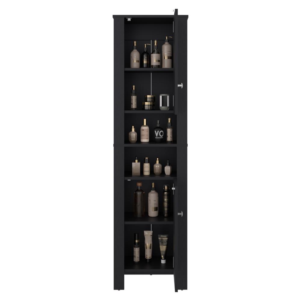 Estante Organizador Baño Vanessa Dos Puertas, Wengue - vista 5