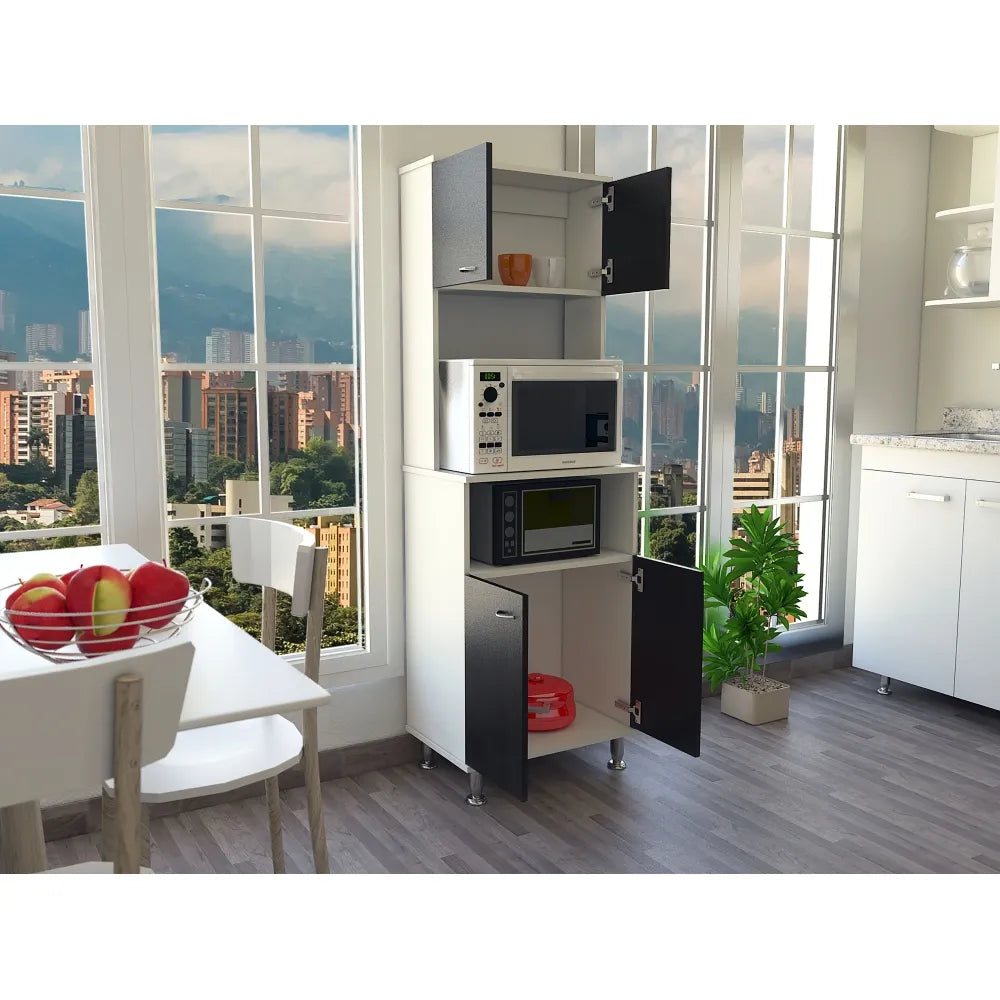 Mueble De Cocina Kitchen 54 - Blanco / Wengue