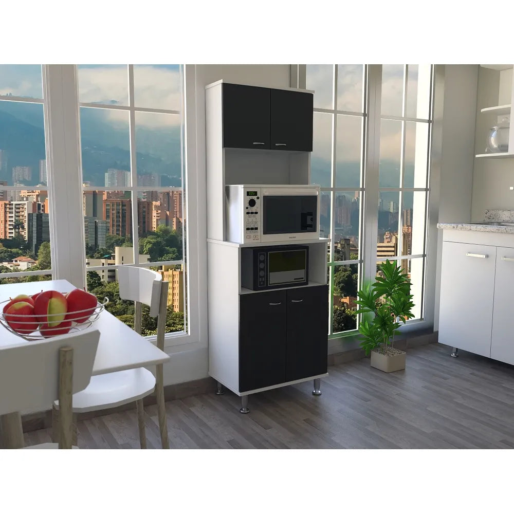 Mueble De Cocina Kitchen 54 - Blanco / Wengue