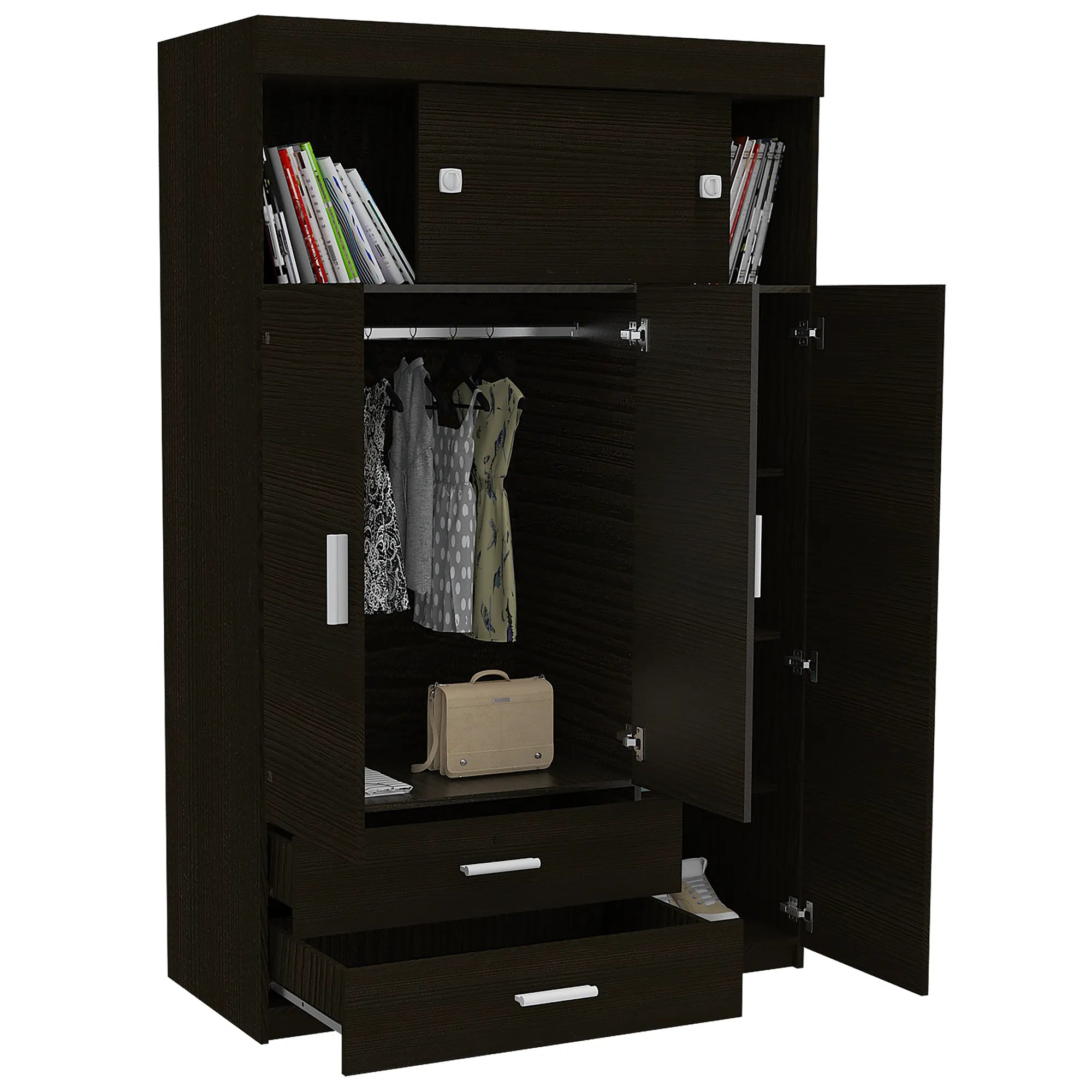 Closet Manila Z-120 5 Puertas - Wengue