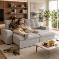 Mons Sofá Reclinable y Extensible Magnum 2M Gris