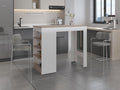 Barra Auxiliar de Cocina Greer, Blanco Duqueza y Bardolino, con espacio para ubicar objetos de cocina - vista 1