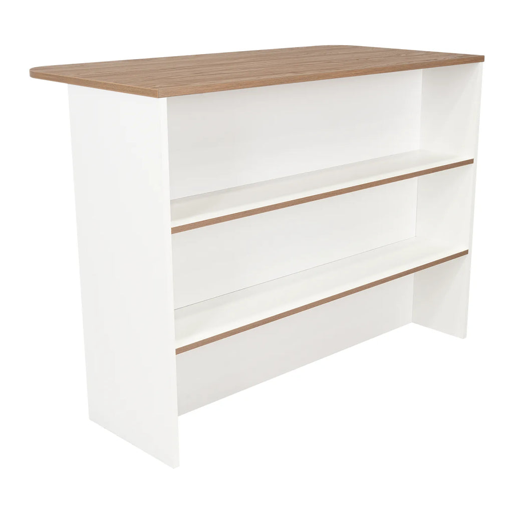 Barra Auxiliar De Cocina Fendi - Blanco Marquez / Castaño