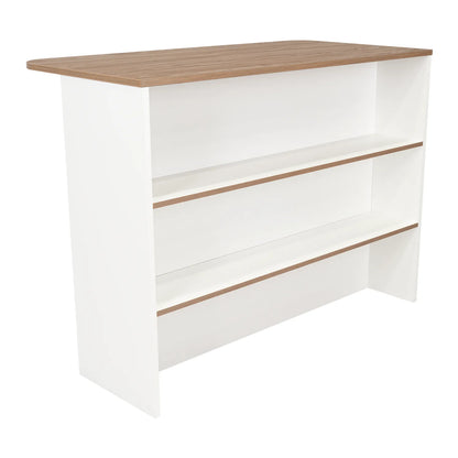 Barra Auxiliar De Cocina Fendi - Blanco Marquez / Castaño