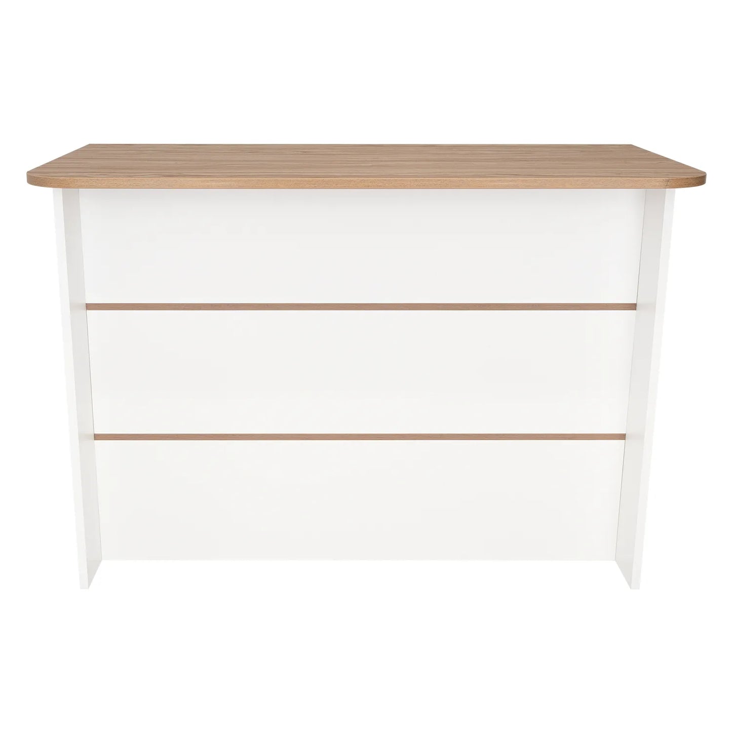 Barra Auxiliar De Cocina Fendi - Blanco Marquez / Castaño