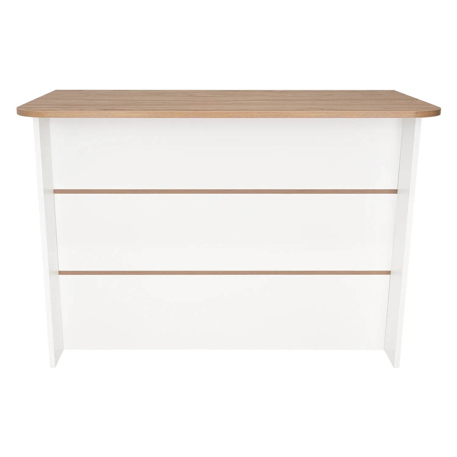 Barra Auxiliar De Cocina Fendi - Blanco Marquez / Castaño