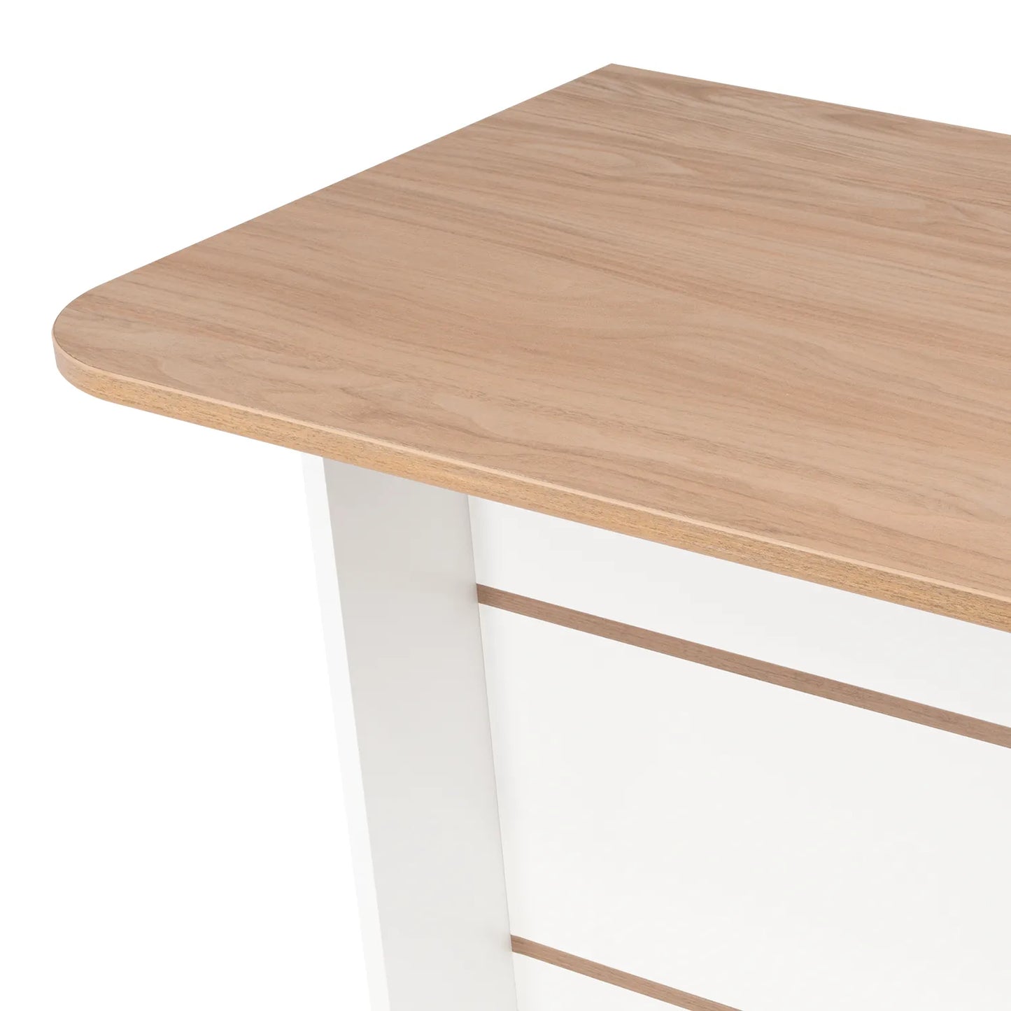 Barra Auxiliar De Cocina Fendi - Blanco Marquez / Castaño