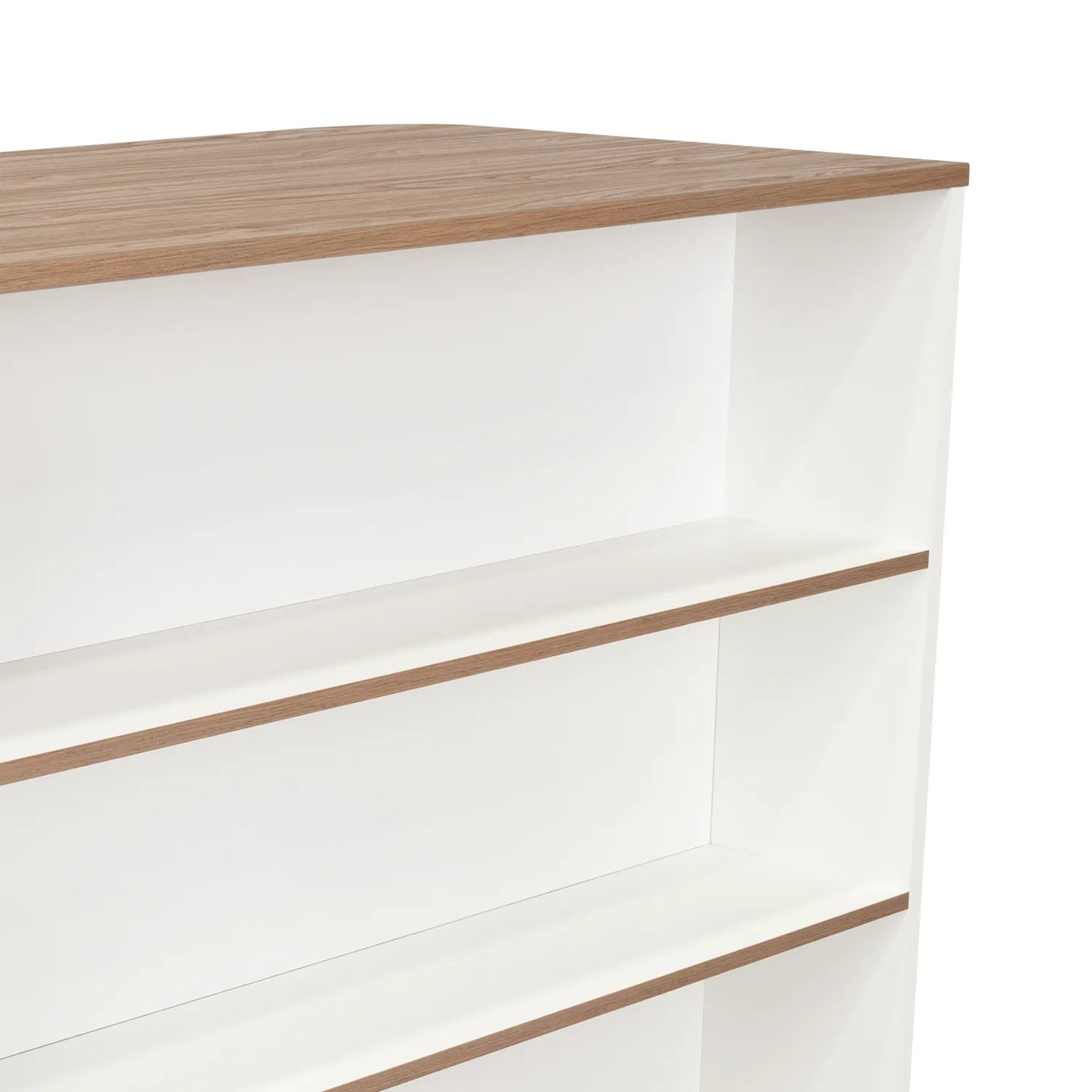 Barra Auxiliar De Cocina Fendi - Blanco Marquez / Castaño
