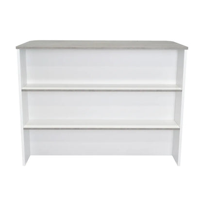 Barra Auxiliar De Cocina Fendi - Cemento / Blanco