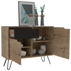 Bife Audra, Duna y Wengue, con dos puertas batientes y múltiples entrepaños - vista 3