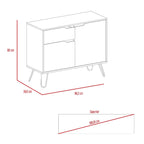Bife Audra, Duna y Wengue, con dos puertas batientes y múltiples entrepaños - vista 7