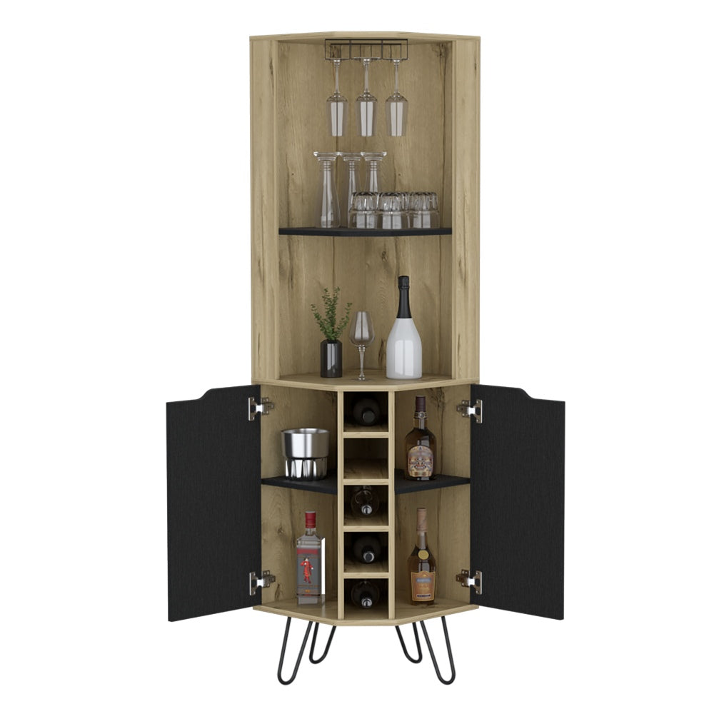 Bar Esquinero Audra, Duna y Wengue, con dos puertas batientes y espacio para botellas - vista 4