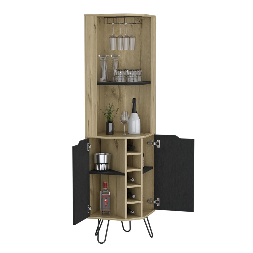 Bar Esquinero Audra, Duna y Wengue, con dos puertas batientes y espacio para botellas - vista 1