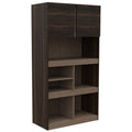 Biblioteca Office, Habano y Miel, con dos puertas batientes y entrepaños para colocar objetos - vista 1