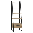 Biblioteca Escalera Magnum, Duna, con cajón deslizable y entrepaños para colocar objetos - vista 3