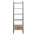 Biblioteca Escalera Magnum, Duna, con cajón deslizable y entrepaños para colocar objetos - vista 6