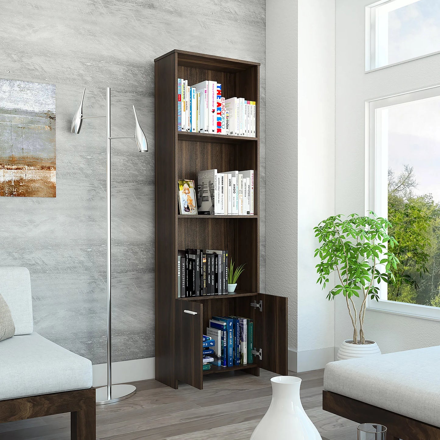 Biblioteca Office W-55 - Habano