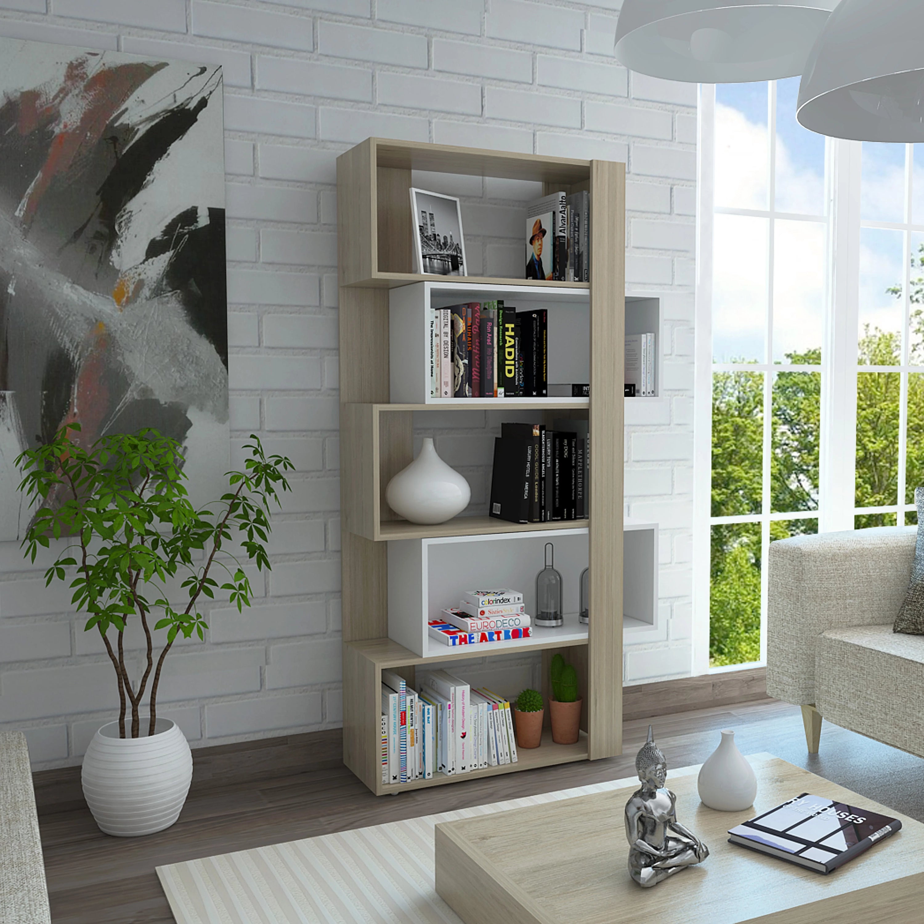 Biblioteca Cubo Beijing - Rovere / Blanco