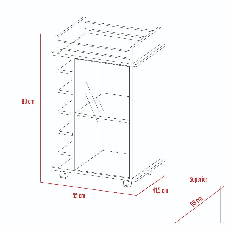 Bar Dukat, Rovere, con rodachines para su fácil desplazamiento - vista 7