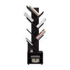 Librero Kingstree, Wengue, con multiples espacios para ubicar objetos decorativos - vista 2